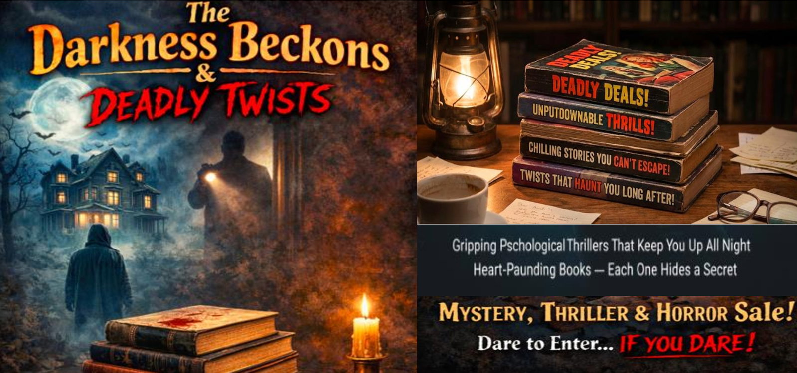 Dark Secrets & Deadly Twists: Mystery, Suspense, Thriller & Horror Sale